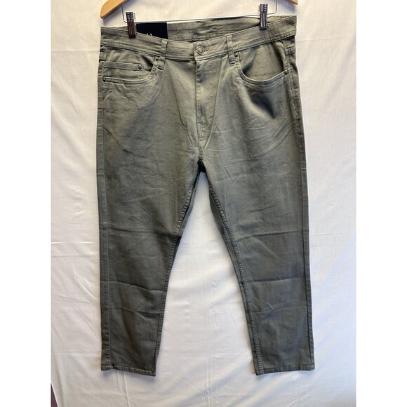 Jachs New York Men's Straight Stretch 5 Pocket Twill Pant 36X30 Charcoal Gray - Picture 3 of 12